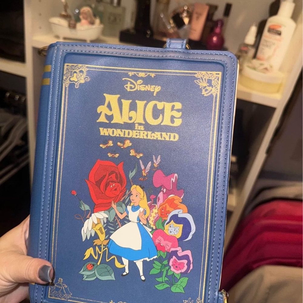 Disney Alice in Wonderland Blue Book Clutch